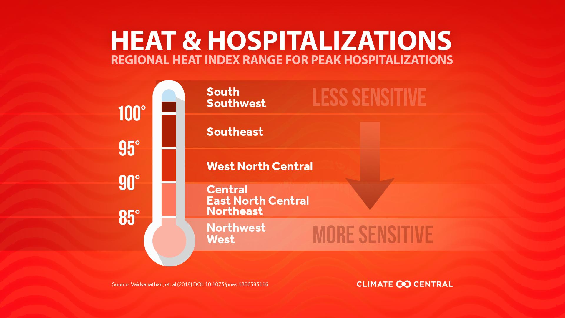 Heat & Hospitalizations Infographic - Heat and Hospitalizations