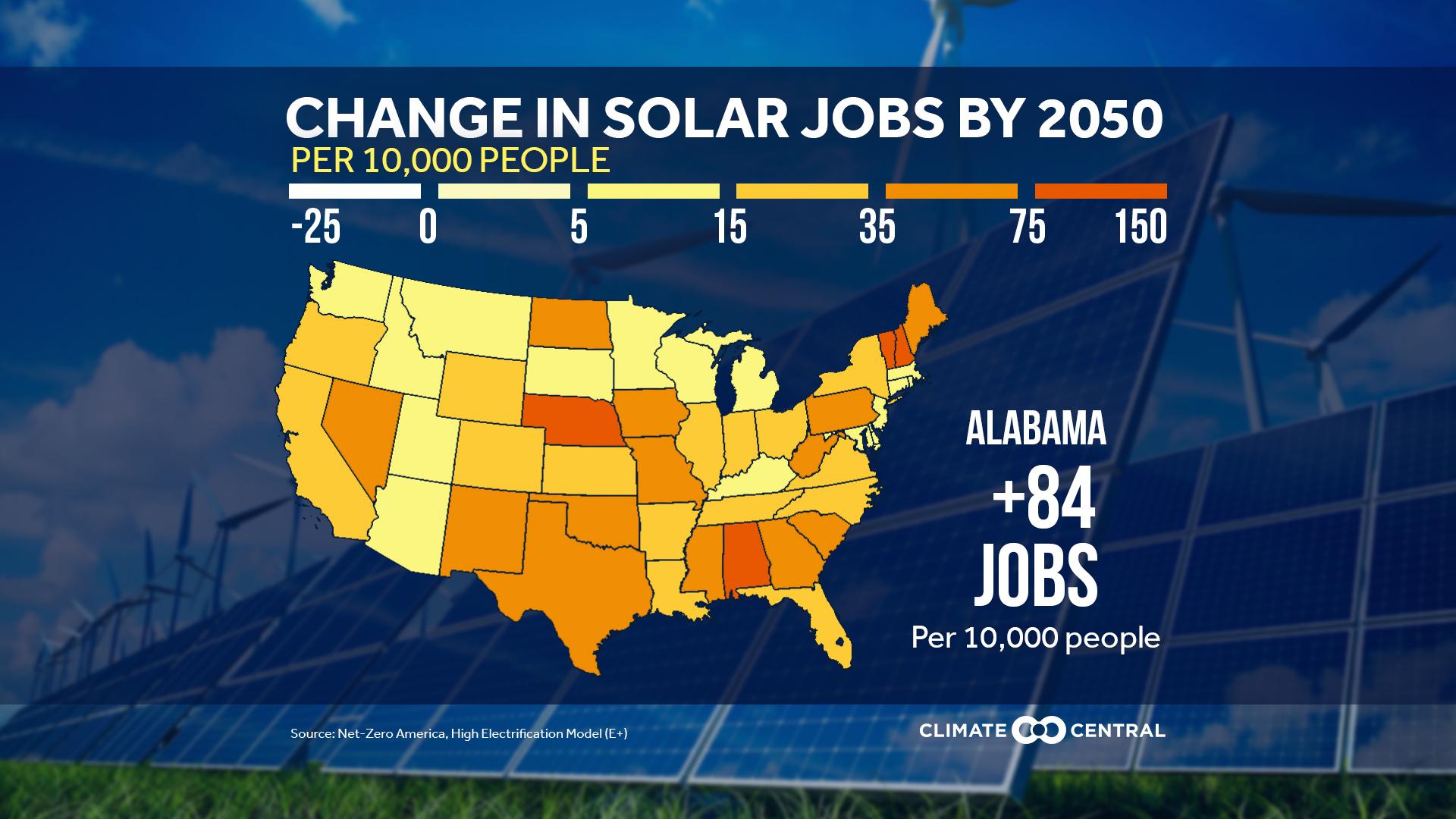 State Solar Job Growth by 2050 - Solar Power Solutions Brief