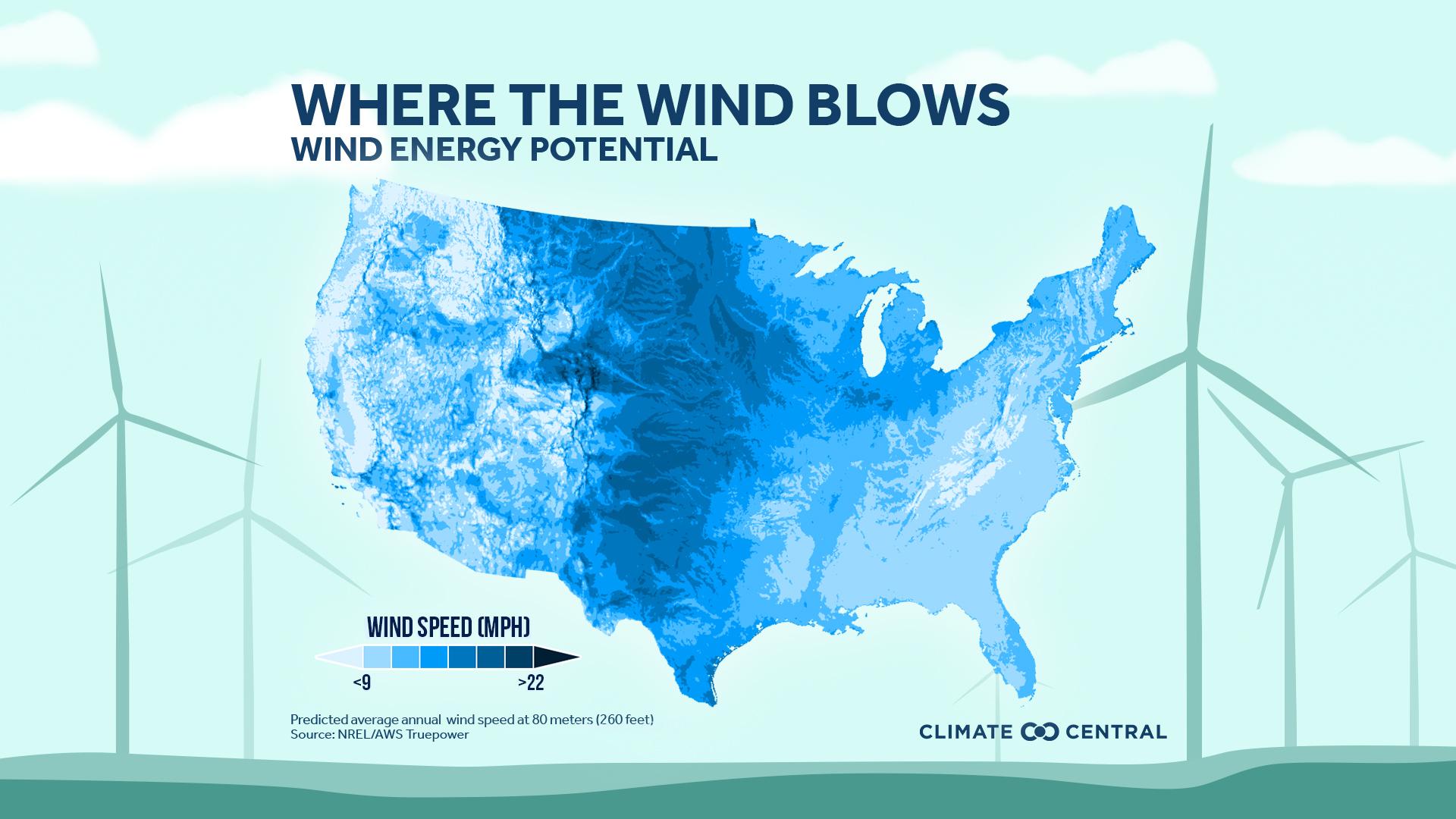 Wind Potential Map - Solutions Series: Wind Energy & Brief