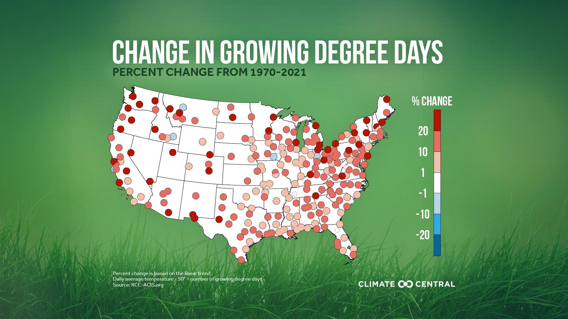 National Change in Growing Degree Days - Growing Degree Days